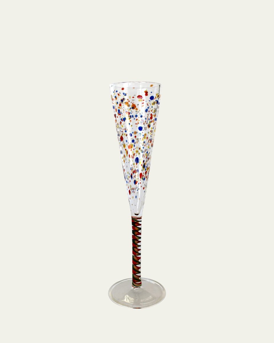 Multicolor Champagne Flute